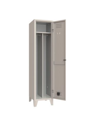 XLOCKERS® - ARMADIO SPOGLIATOIO METALLICO IN ACCIAIO #1 POSTO CON DIVISORIO PROFONDITÀ 50CM