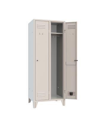 XLOCKERS® - ARMADIO SPOGLIATOIO METALLICO IN ACCIAIO #2 POSTI PROFONDITÀ 50CM