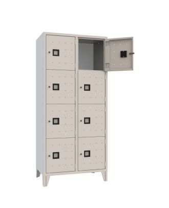 XLOCKERS® - ARMADIO CASELLARIO METALLICO IN ACCIAIO #8 POSTI DI DESIGN