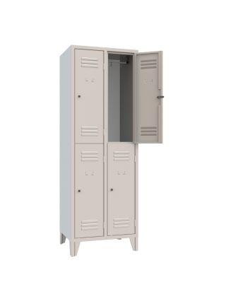 XLOCKERS® - ARMADIO SPOGLIATOIO METALLICO IN ACCIAIO #4 POSTI SOVRAPPOSTO