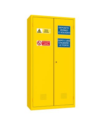 XLOCKERS® - ARMADIO METALLICO IN ACCIAIO PER IL DEPOSITO DI LIQUIDI INFIAMMABILI MONOBLOCCO