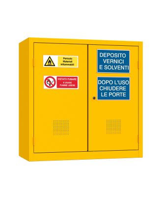 XLOCKERS® - ARMADIO METALLICO IN ACCIAIO PER IL DEPOSITO DI LIQUIDI INFIAMMABILI MONOBLOCCO BASSO