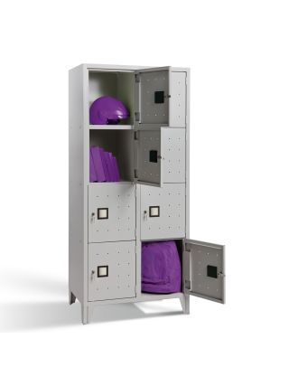 XLOCKERS® - ARMADIO CASELLARIO METALLICO IN ACCIAIO #8 POSTI DI DESIGN
