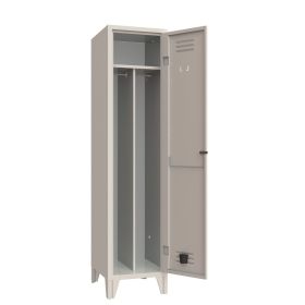XLOCKERS® - ARMADIO SPOGLIATOIO METALLICO IN ACCIAIO #1 POSTO CON DIVISORIO PROFONDITÀ 50CM