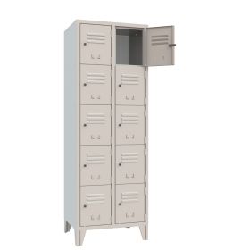 XLOCKERS® - ARMADIO CASELLARIO METALLICO IN ACCIAIO #10 POSTI